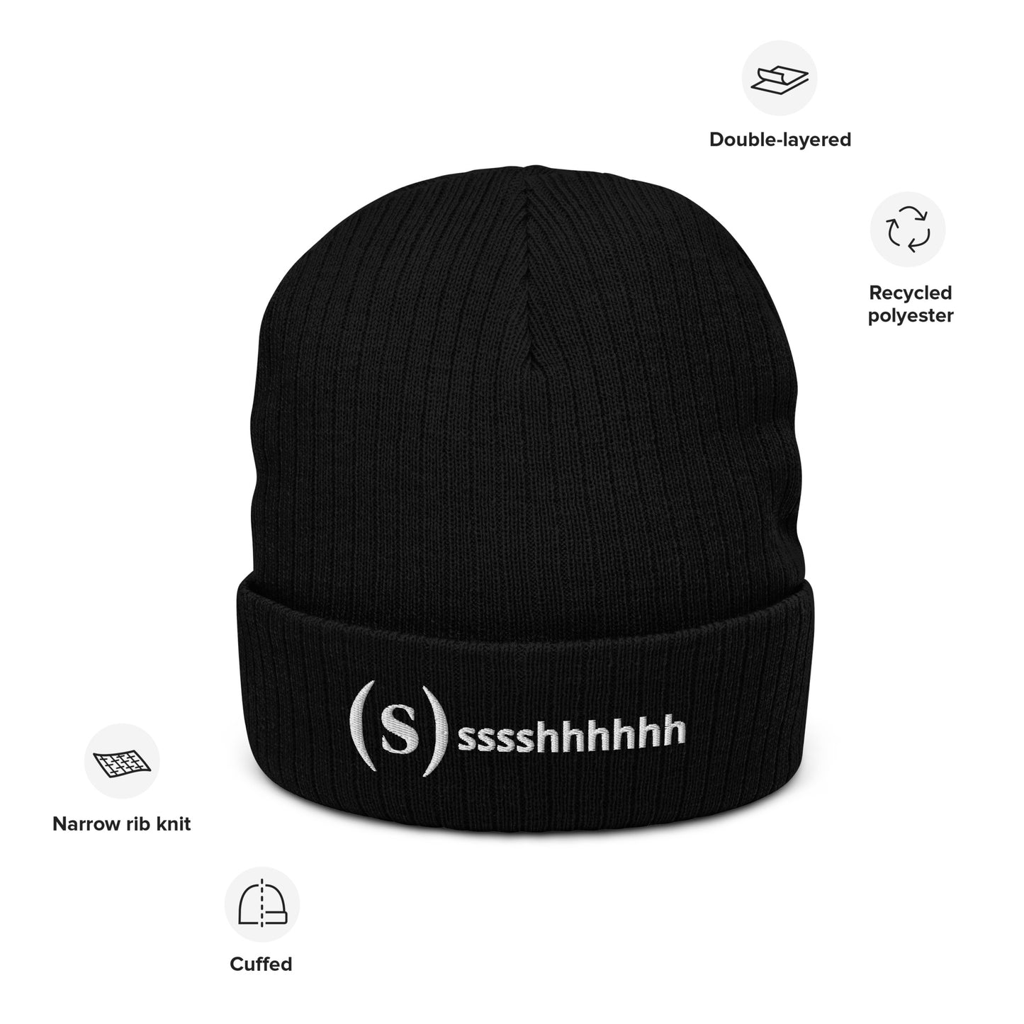 Ssssshhhh Gorro - Institut del Silenci - Tejido orgánico y reciclado
