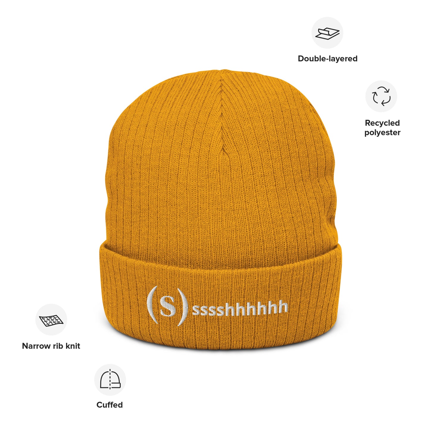 Ssssshhhh Gorro - Institut del Silenci - Tejido orgánico y reciclado