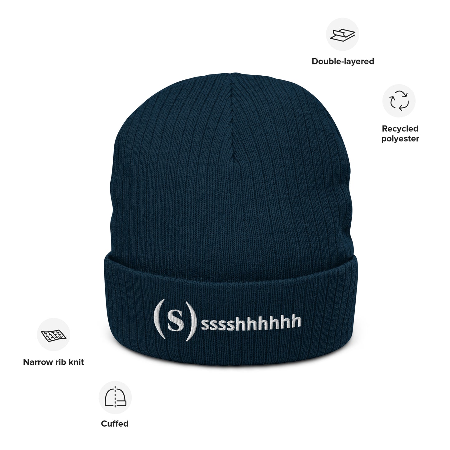 Ssssshhhh Gorro - Institut del Silenci - Tejido orgánico y reciclado