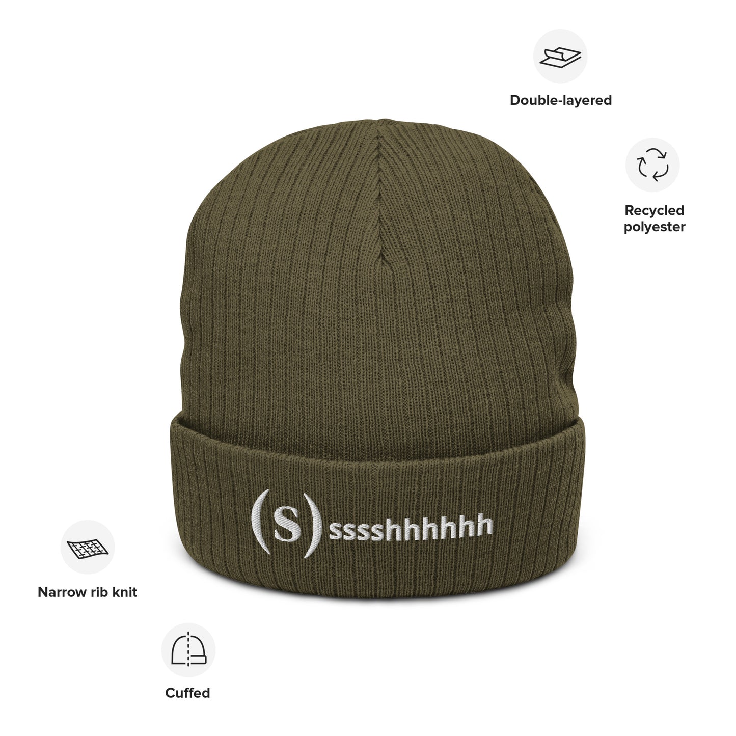 Ssssshhhh Gorro - Institut del Silenci - Tejido orgánico y reciclado
