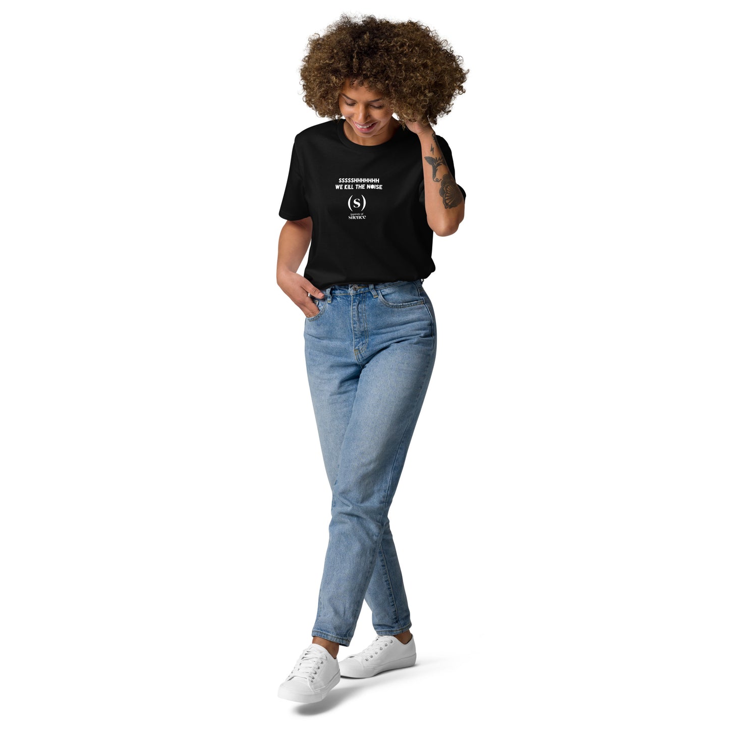 Sssshhhh we kill the noise tee - Institut del Silenci - algodón orgánico unisex
